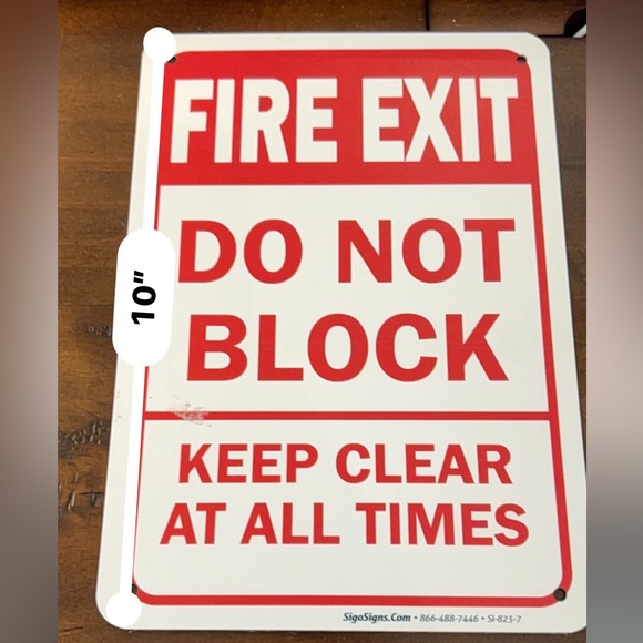 Metal Fire Exit Sign - Picture 3 of 3